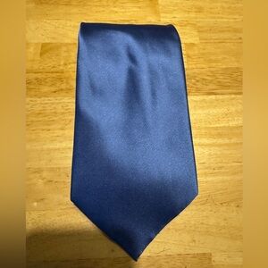 Rooster Tie Men’s solid Blue 100% silk